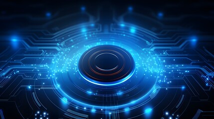 Fototapeta premium blue Abstract technology background circles digital hi-tech technology design background. concept innovation. vector illustration