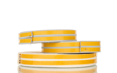 Door and window seals close-up, close-up, isolated on white background.