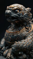 Black Tortoise of the North Art Sculpture