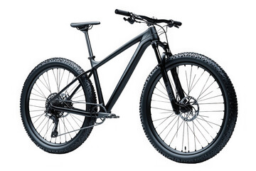 Black Mountain Bike isolated on transparent background, png file, no background png file