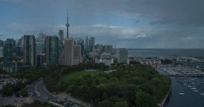 Toronto City Center Skyline A Stunning Timelapse