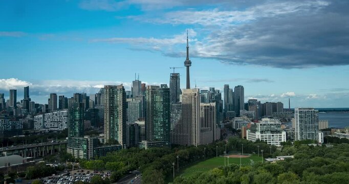 Toronto City Center Skyline A Stunning Timelapse