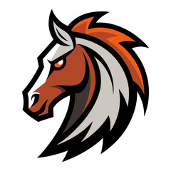 Fototapeta premium horse head silhouette