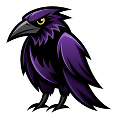 illustration of a crow