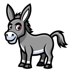 donkey cartoon coloring page