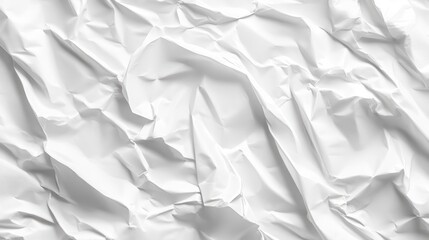 Fototapeta premium White Crumpled Paper Texture