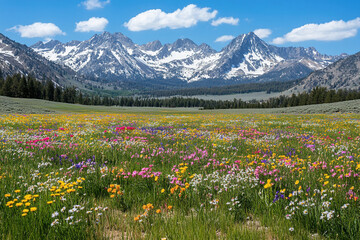 Fototapeta premium meadow with flowers