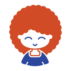 Avatar young sexy woman with african hairstyle