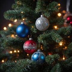 Fototapeta premium Cheerful decorations inspire warmth during the season