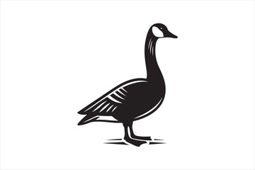 Goose silhouette  vector illustration, Goose silhouette bundle 