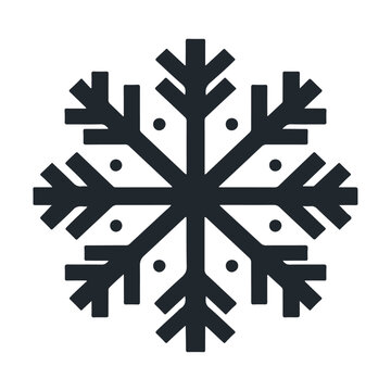 recommend clip art: Christmas snowflake black silhouette style icon and vector illustration design