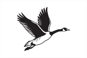 Goose silhouette  vector illustration, Goose silhouette bundle 