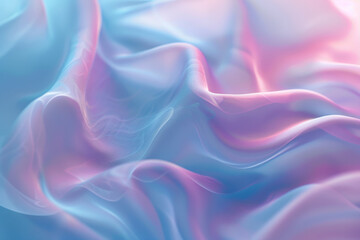 Obraz premium A blue and pink fabric with a wave pattern