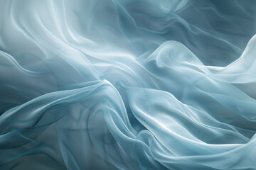 Obraz premium A blue and white fabric with a pattern of waves