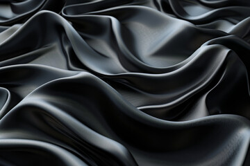 Obraz premium A black fabric with a shiny surface