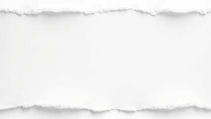 Fototapeta premium Torn White Paper Edge for Creative Design and Overlay Use