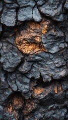 Close-up of a tree bark with a cracked texture.