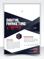 Corporate business flyer template design