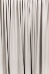 Fototapeta premium white curtain curtain that dropped down as a straight line. Background for inserting text, empty spaces 