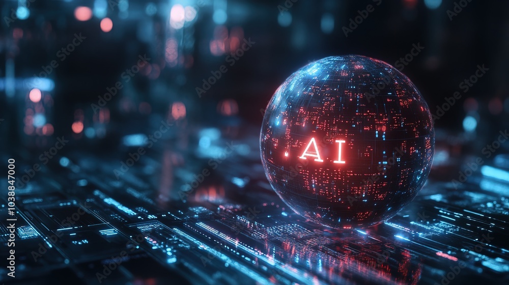 Poster internet cyberspace by a round ball with 