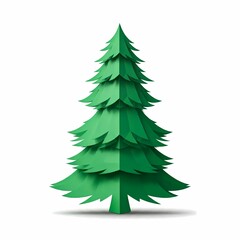 Fototapeta premium christmas tree isolated on white background. isolated .