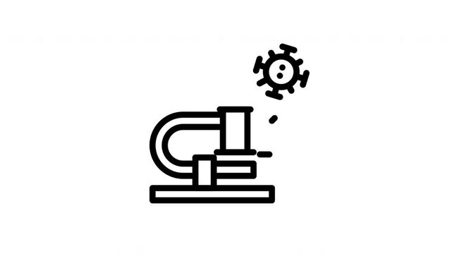 microscope animated icon