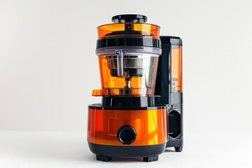 Fototapeta premium High-speed juicer with large feeding chute isolated on white background