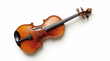 Fototapeta premium Studio shot of a violin on a white background.
