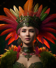 Fairy with Feather Headdress