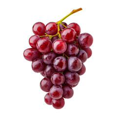 Fototapeta premium red grapes bunch isolated on white background. Generative AI