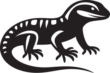 Lizard silhouette vector illustration design and templates