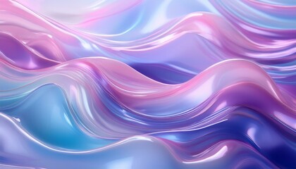 Naklejka premium Abstract waves of pink & blue