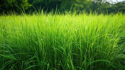 Lush Green Grass Meadow