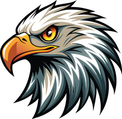Fototapeta premium American Bald Eagle Head Illustration Mascot Design