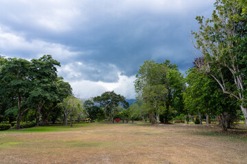 I Love TPS wooden sign with heart (Taman Pertanian Sabah meaning Sabah Agriculture Park in Malay),...