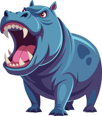 Fototapeta premium hippo logo illustration