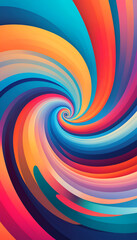 abstract colorful rainbow textured background, colorful curves background, rainbow colorful curves, Generative with AI