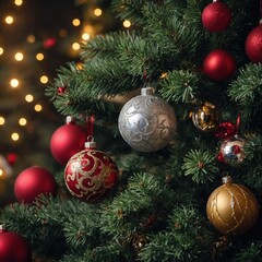 Fototapeta premium Colorful decorations inspire holiday happiness