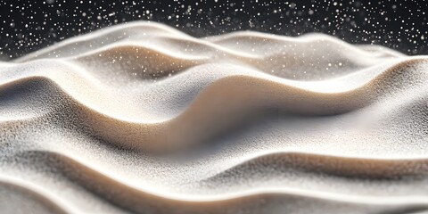 Sand, beautifully scattered on a gray background, photo shoot, 