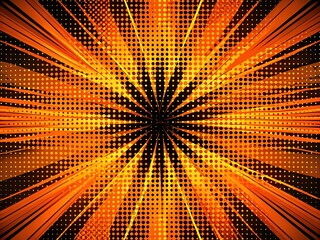 Orange and black grunge textured background featuring a halftone effect, perfect for enhancing creative designs and digital art projects with a vibrant style.