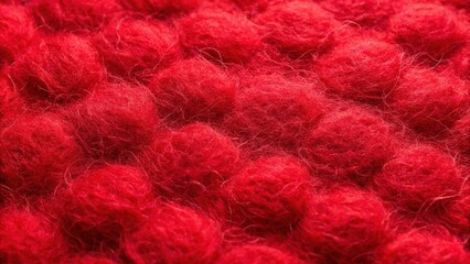 Fototapeta premium Soft and inviting red felt texture ideal for backgrounds, crafts, and innovative design projects, adding warmth and creativity to any artistic endeavor. Perfect for various uses!