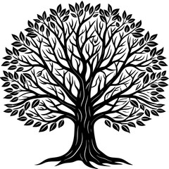 Fototapeta premium silhouette tree vector 