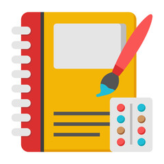 Perfect design icon of drawing book

