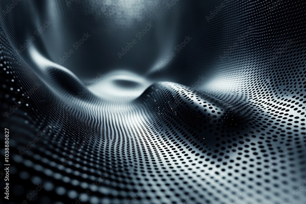 Poster abstract close-up of textured metallic surface with intricate patterns and lighting effects