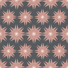Vector abstract seamless simple floral pattern. Flower pattern. Spring pattern. Pattern for textiles or for cover. Wallpaper. Hand drawn.