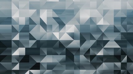 Obraz premium Geometric abstract art with blue and gray triangles and squares for modern design themes