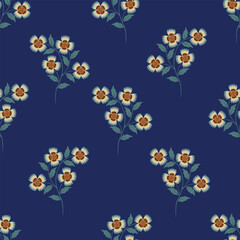 Abstract elegance pattern with floral background.