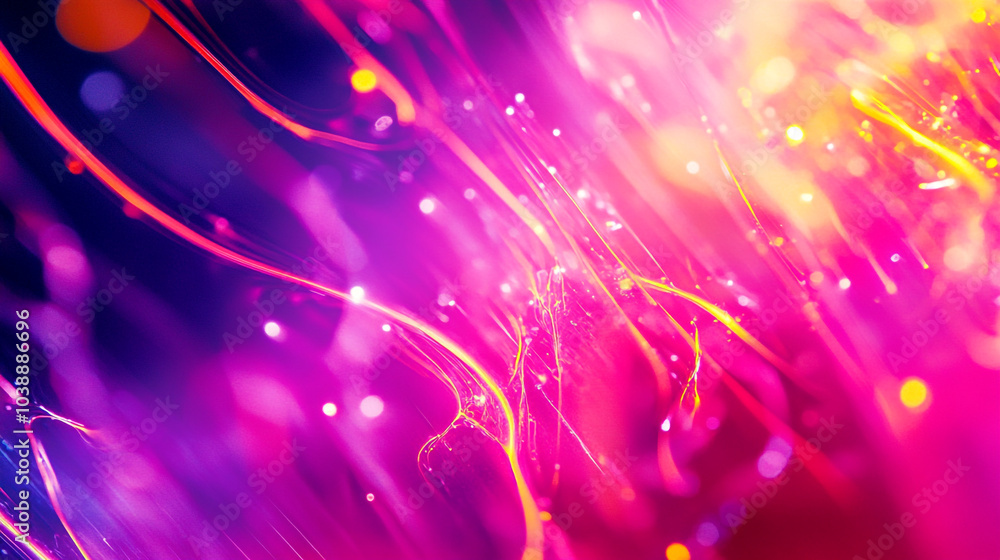 Poster vibrant abstract background featuring swirling colorful lights and dynamic patterns