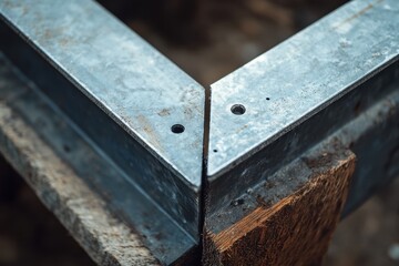 Metal bracket for joining wooden beams