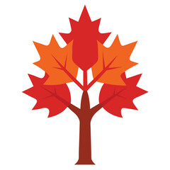 Natural maple tree silhouette vector art, ideal for nature-themed designs, landscapes, and eco-friendly branding projects. Perfect for creative and modern visuals.